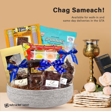 Chag Sameach! Celebrate Passover with our special gift baskets. Swing by this weekend - we’re open for walk-ins and ready to help you choose the perfect treats!