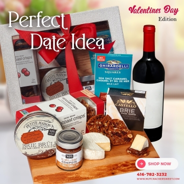 Get ready for a deliciously romantic Valentine’s Day with our Sweet & Savory Cheeseboard Gift paired perfectly with a bottle of wine! 🧀🍷✨ Elevate your date night with these delectable treats. Order now and make this Valentine’s Day unforgettable! 

#nutcrackersweetgiftbaskets #giftbaskets #giftbasketstoronto #giftideas #valentinesday #chocolate #perfectdateidea #valentinesgift #cheeseboard #wineanddine #datenight #gourmetgift
